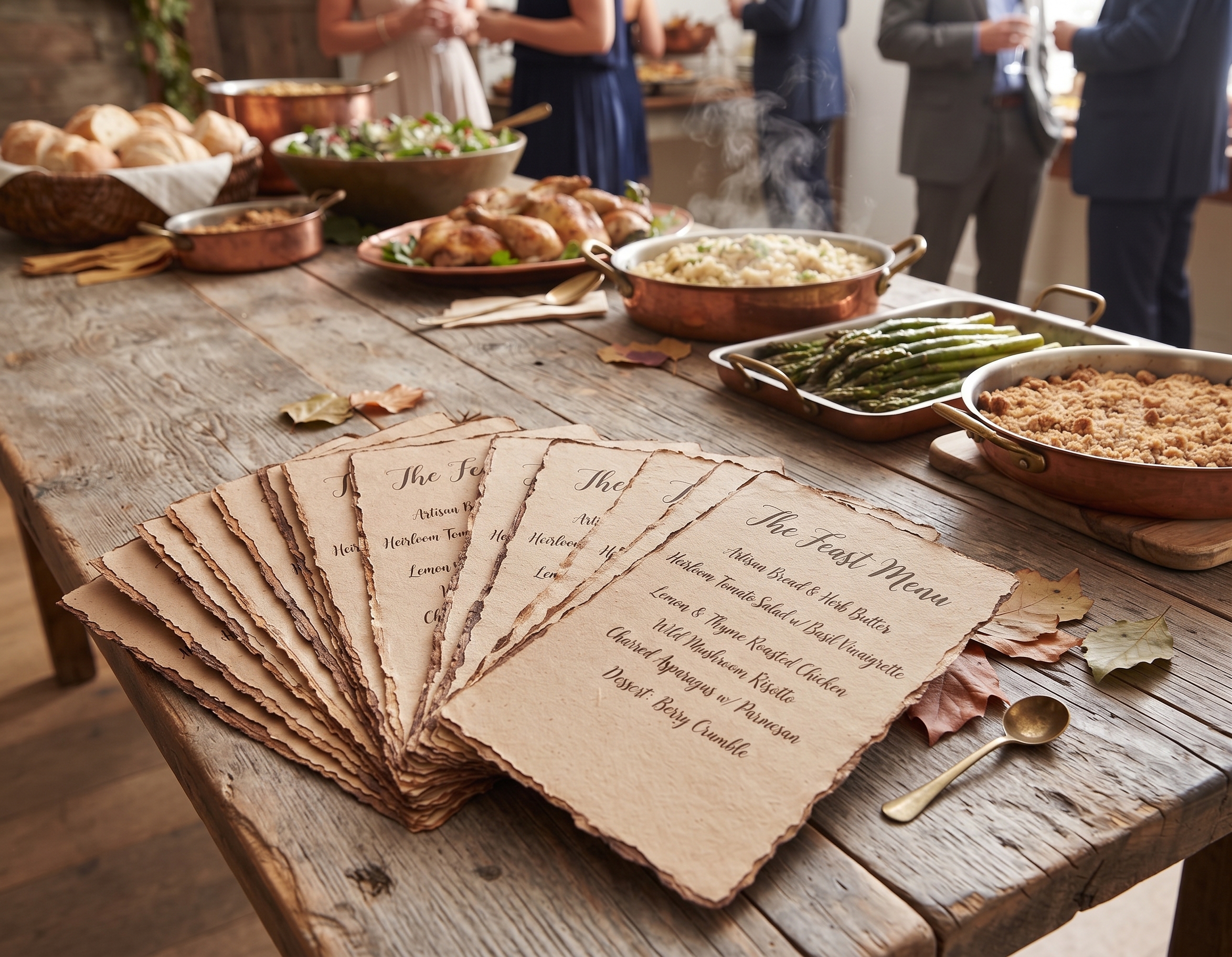 Kraft Menu Card Favors